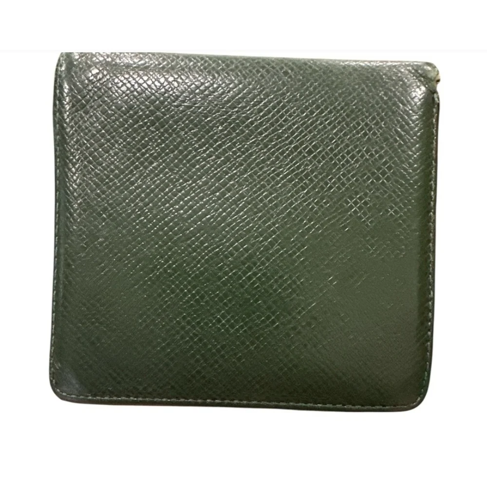 Louis Vuitton Unisex Leather Wallet W Coin Pouch Forest Green
